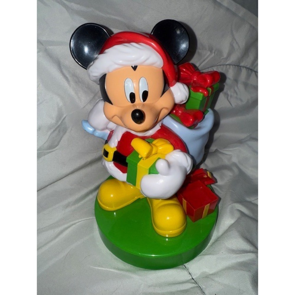 Disney Mickey Mouse‎ Santa Claus Christmas Figurine Decoration